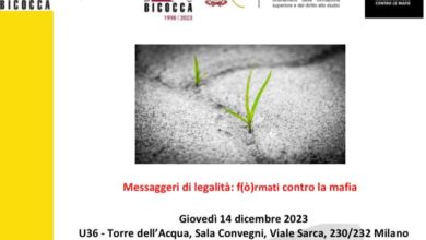Bicocca di Milano, convegno di conclusione “Messaggeri di legalità”: I giornalisti Franco Castaldo e Irene Milisenda tra i partecipanti 